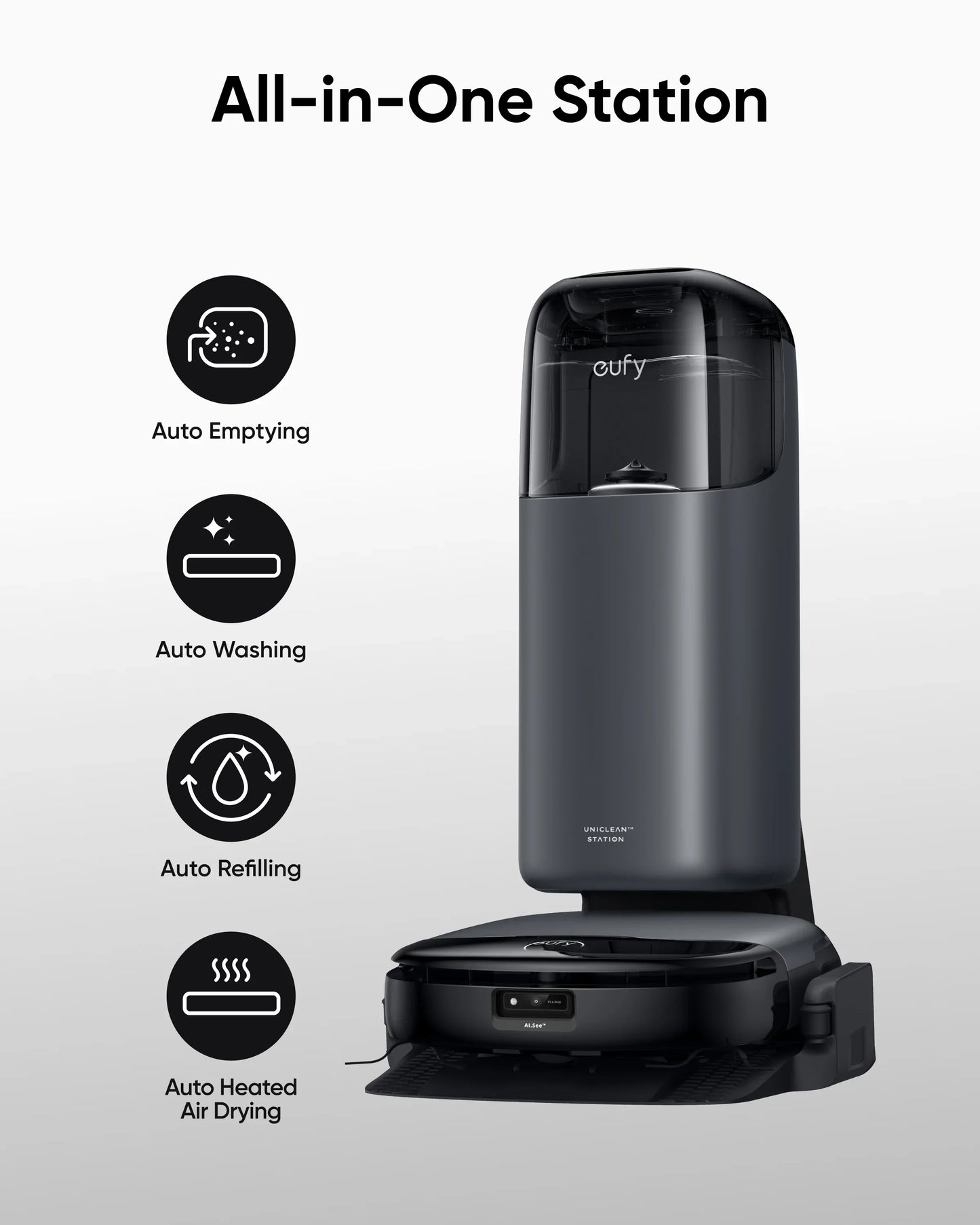 Eufy Robot Vacuum Omni S1 - روبوت التنظيف كنس ومسح 8000 باسكال من انكر