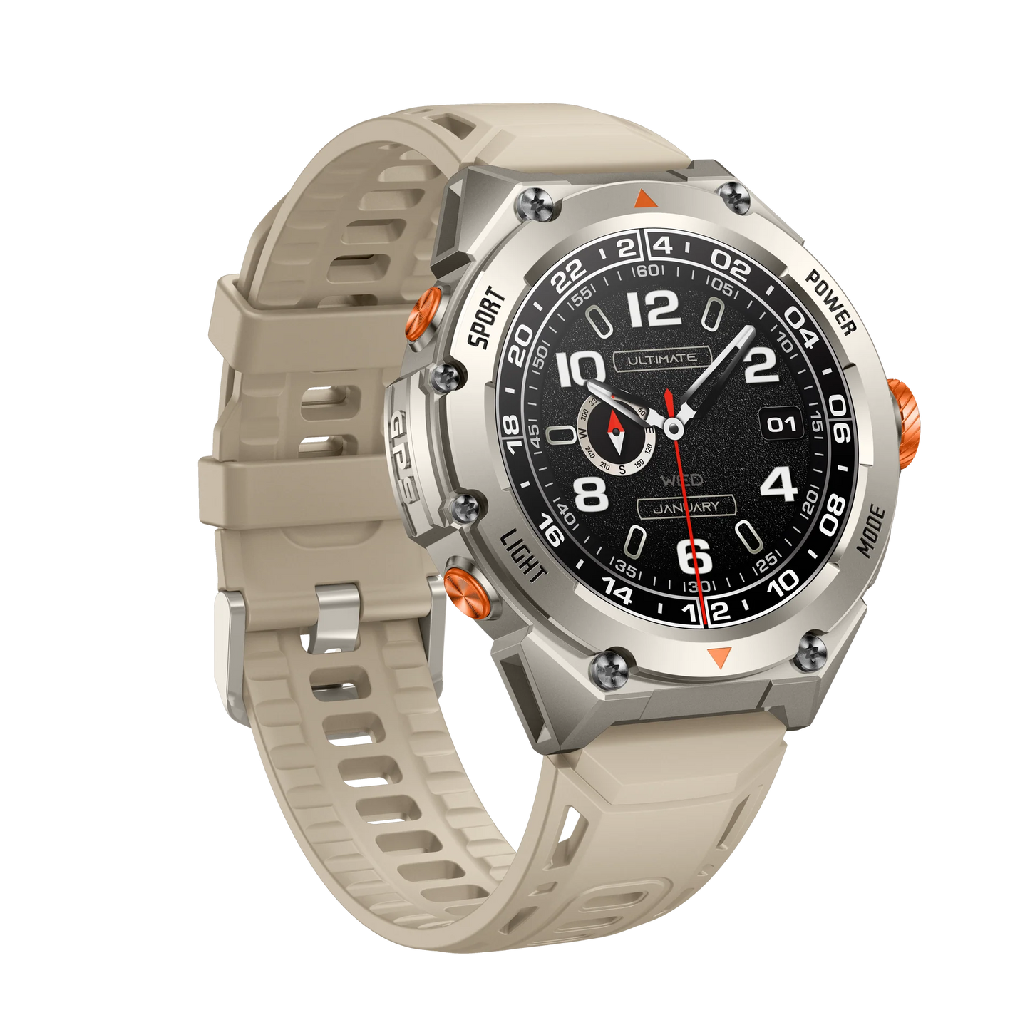 Master Watch G1 Smart Watch Titanium - ساعة ذكية جي 1 من ماستر لون تيتانيوم