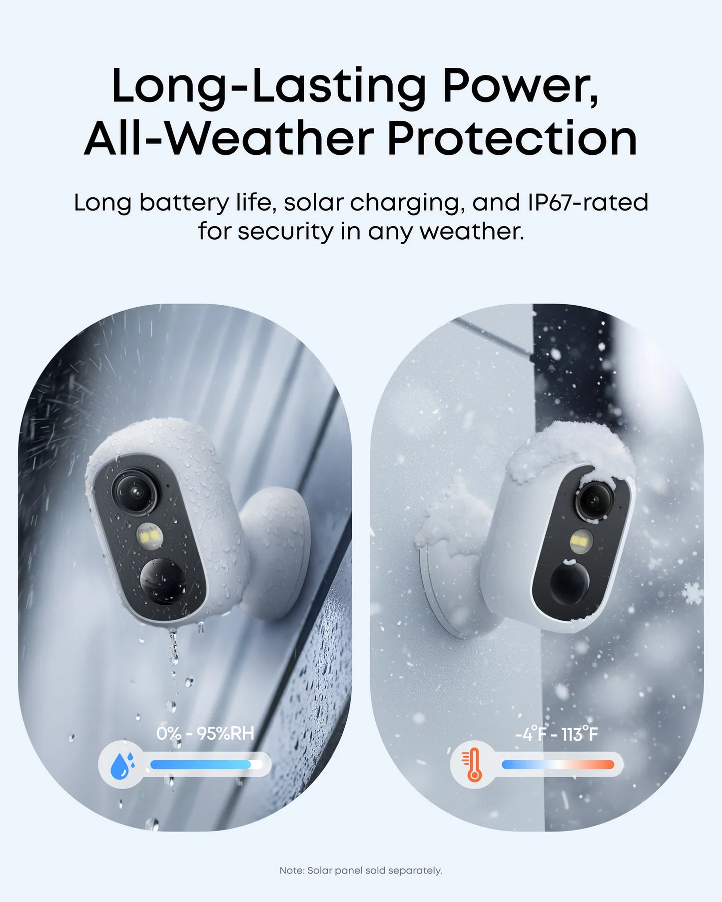 eufy Cam C35 2+1 kit White - كاميرا مراقبة منزلية داخلية وخارجية ذكية لاسلكية طقم 2 في 1 من انكر