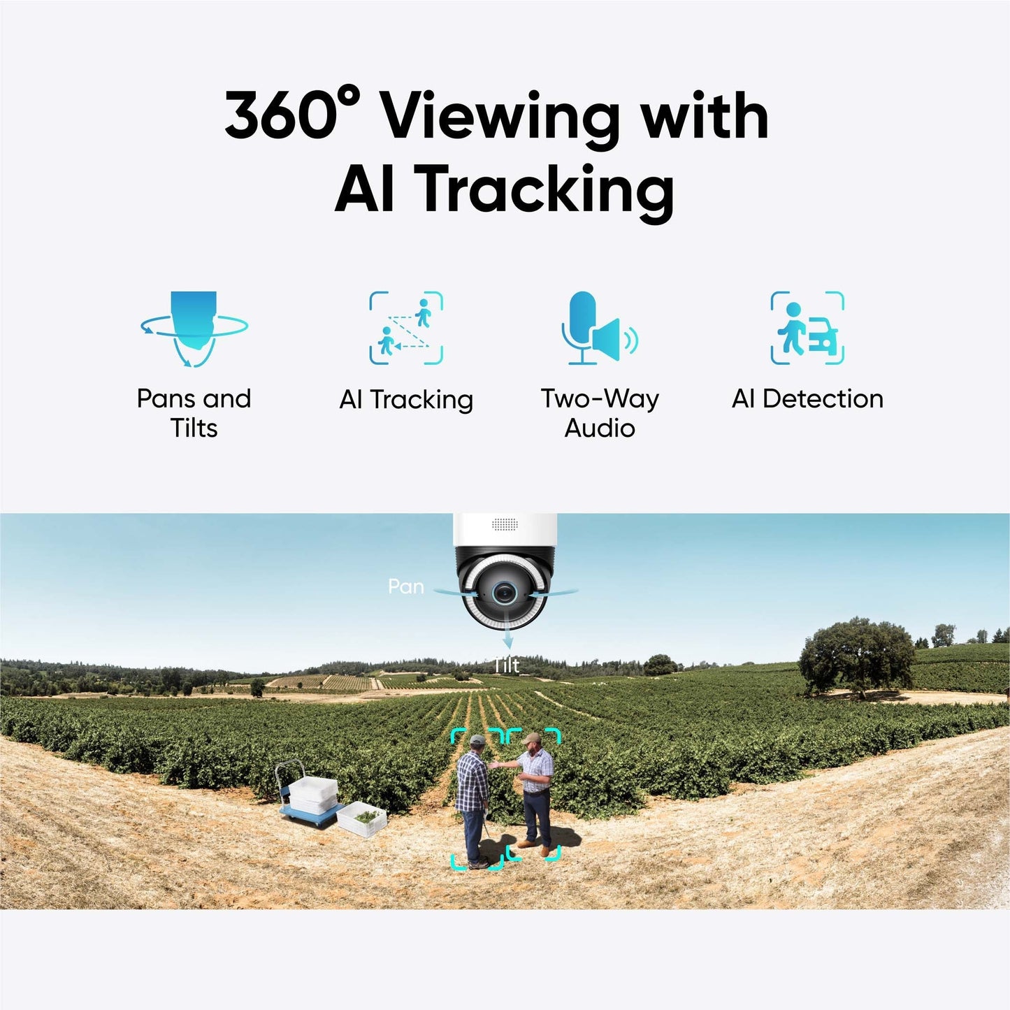 Anker Eufy 4G LTE Cam S330 White - كاميرا منزلية خارجية ذكية تعمل بالطاقة الشمسية مع بطاقة SIM وبطاقة SD سعة 32 جيجابايت من انكر