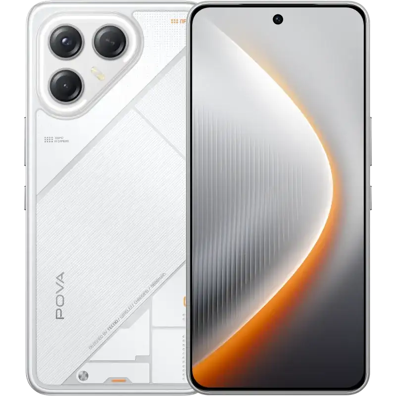 Tecno Pova 7 Ultra 5G 12+256GB Geek White - تكنو بوفا 7 الترا 5 جي 256/12 جيجابايت ابيض