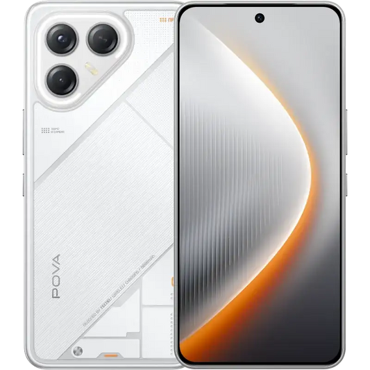 Tecno Pova 7 Ultra 5G 12+256GB Geek White - تكنو بوفا 7 الترا 5 جي 256/12 جيجابايت ابيض