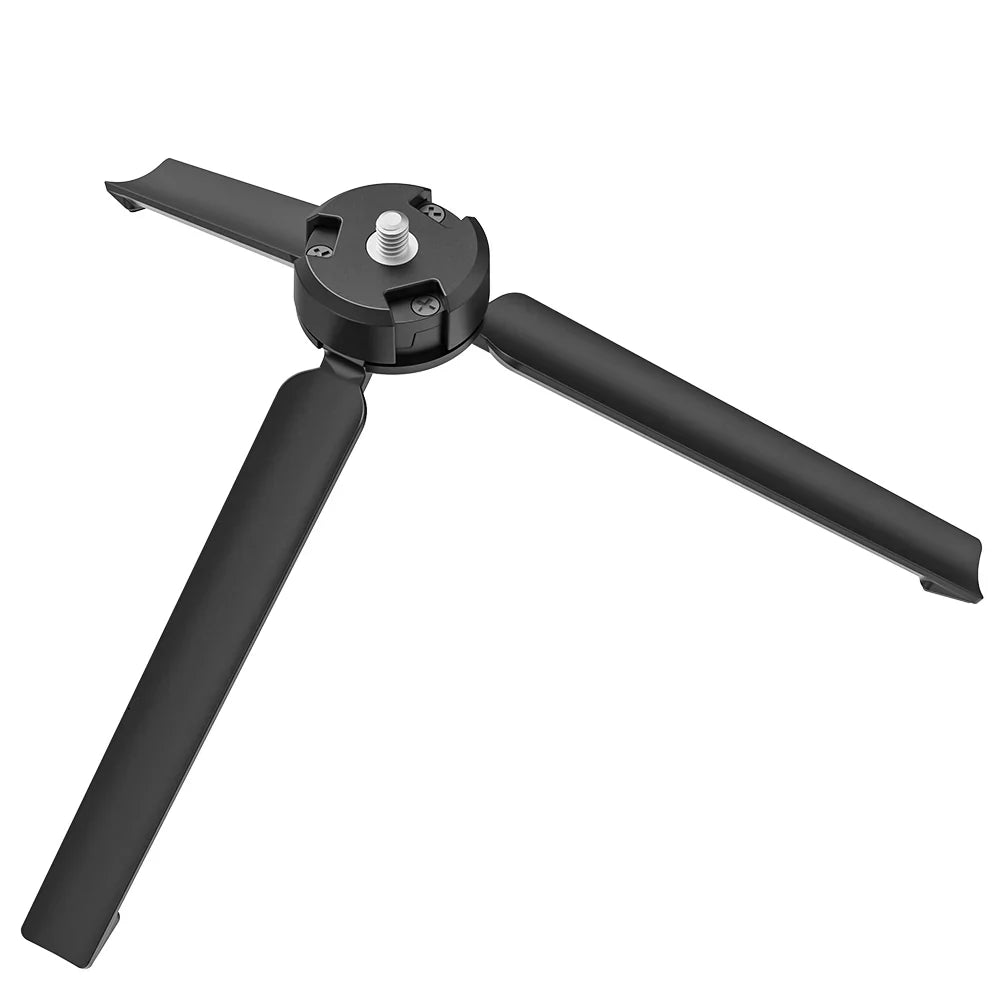 TELESIN Upgraded Aluminum Alloy Storage Tripod - ستاند مكتبي للهاتف والكاميرا والداتا شو ثلاثي القوائم قابل للطي من تيليسن