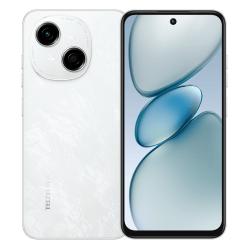 Tecno Spark Go 1 4-128GB Glittery White - تكنو سبارك جو 1 128/4 جيجابايت  أبيض لامع