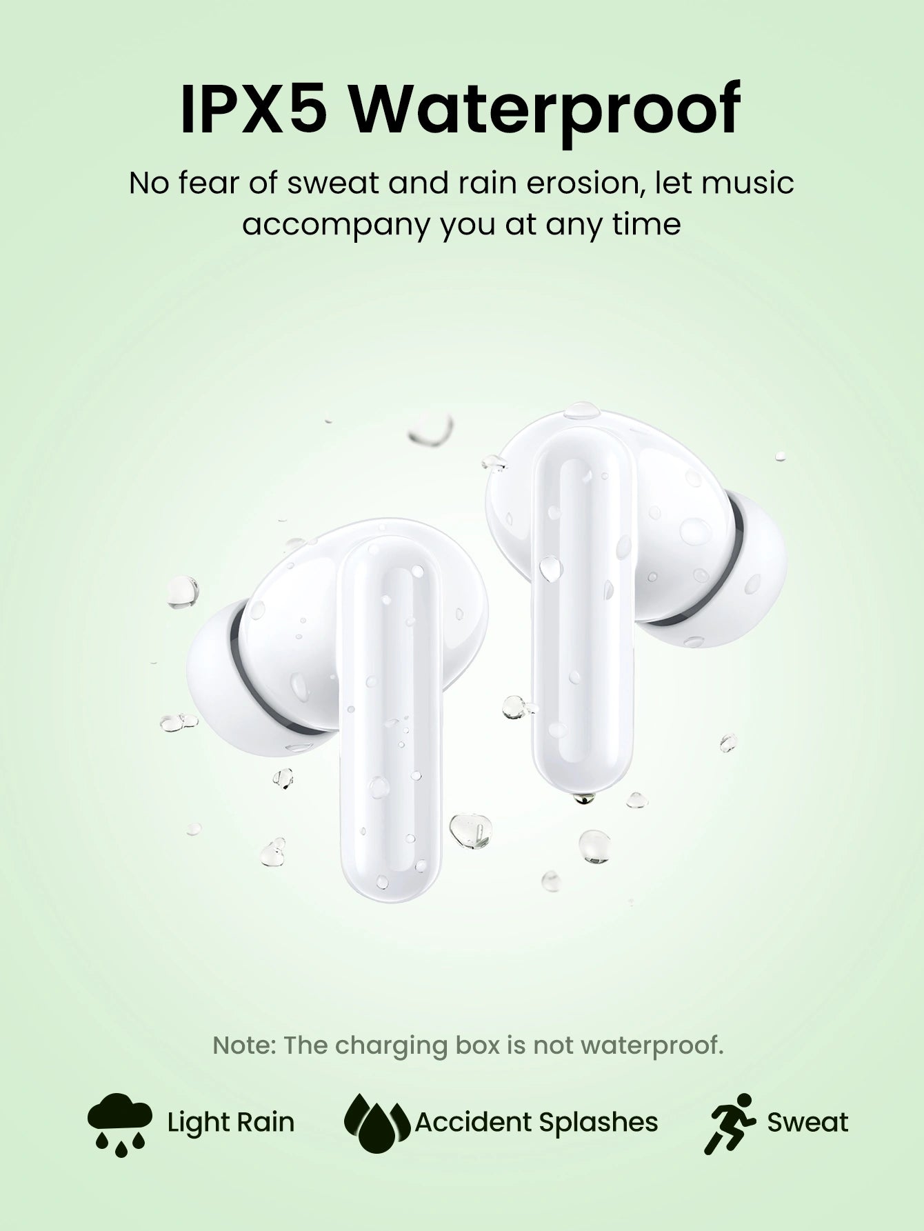 UGREEN HiTune P3 TW Earbuds White - سماعات بلوتوث من يوكرين ابيض