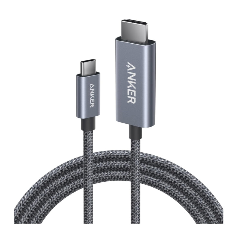 ANKER USB-C TO HDMI CABLE 6FT 4K/60HZ THUNDERBOLT GRAY - كيبل تايب سي تو اج دي بدقة 4K و60 هرتز 2 متر من انكر