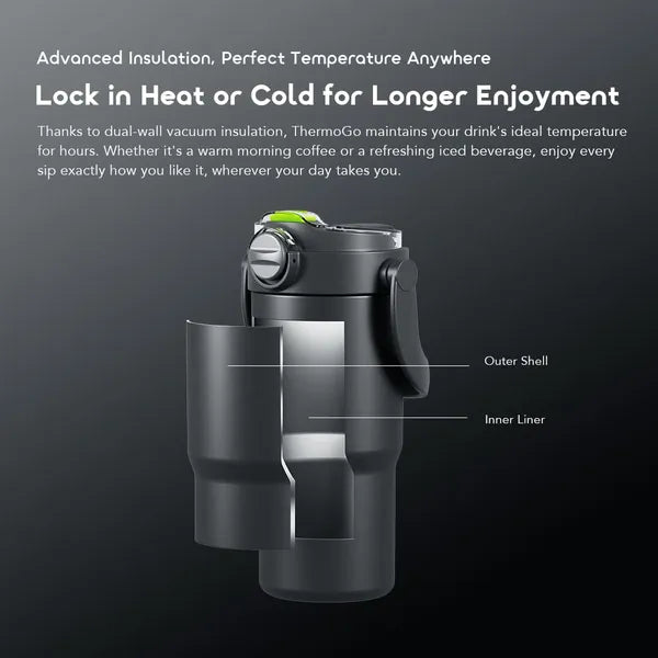 Oraimo ThermoGo 750ml Stainless Steel Insulated Thermos - ترمز ستانلس ستيل معزول 750 مل من اورايمو