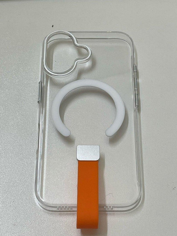 CLEAR CASE MAGSAFE IPHONE 16 PRO MAX WHITE - كفر شفاف ماك سيف للايفون 16 برو ماكس ابيض