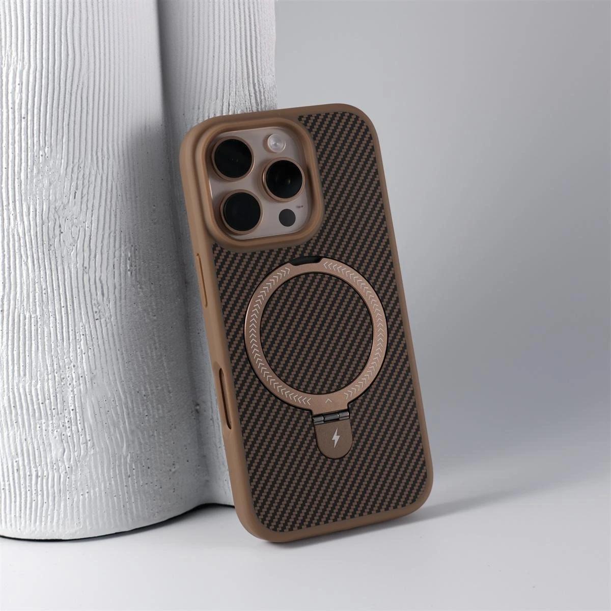 Ipefet Creative Case For iPhone 16 Pro Max Brown - كفر ايفون 16 برو ماكس جوزي