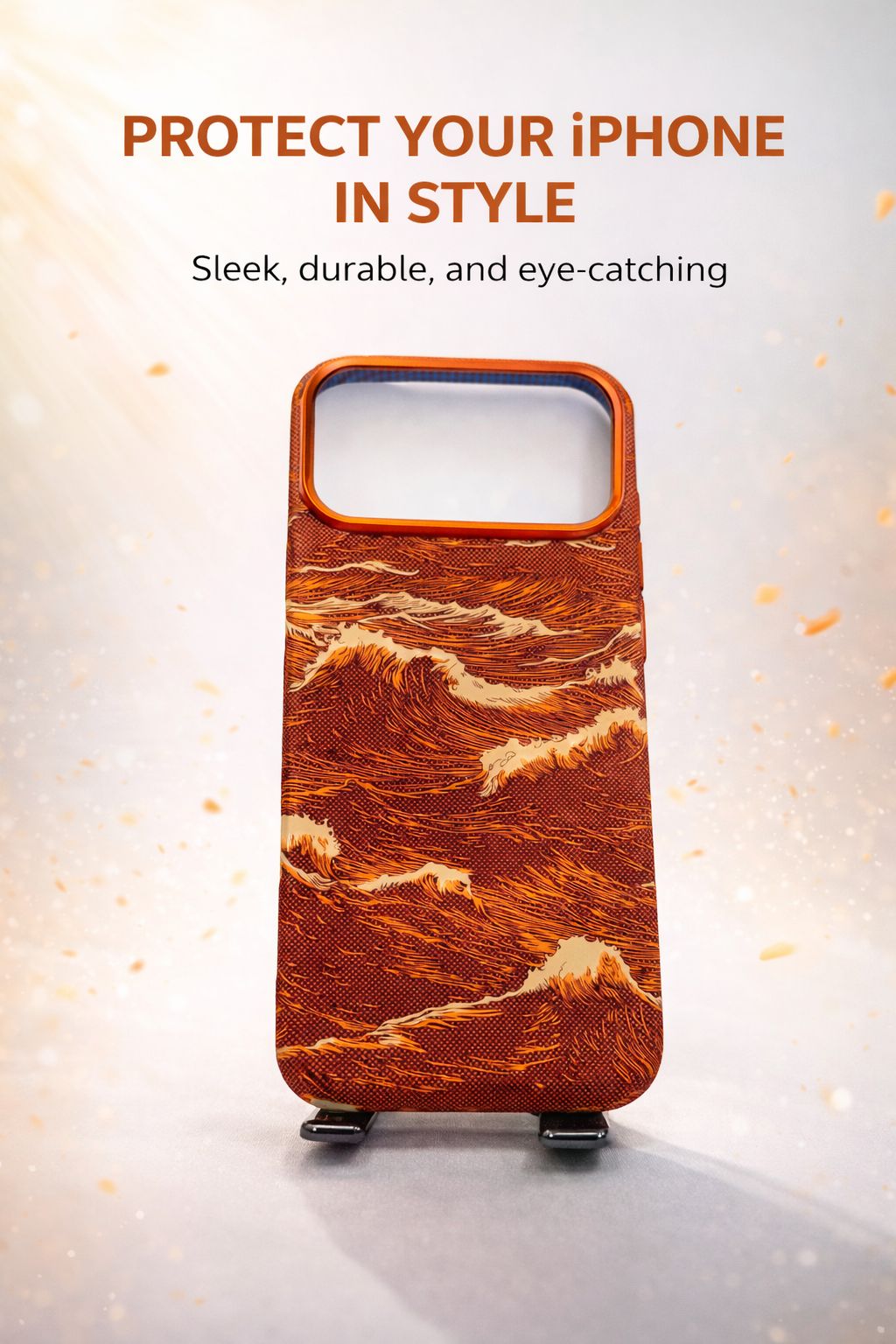 Luxo Life Case For iPhone 17 Pro Max Orange - كفر ايفون 17 برو ماكس برتفالي