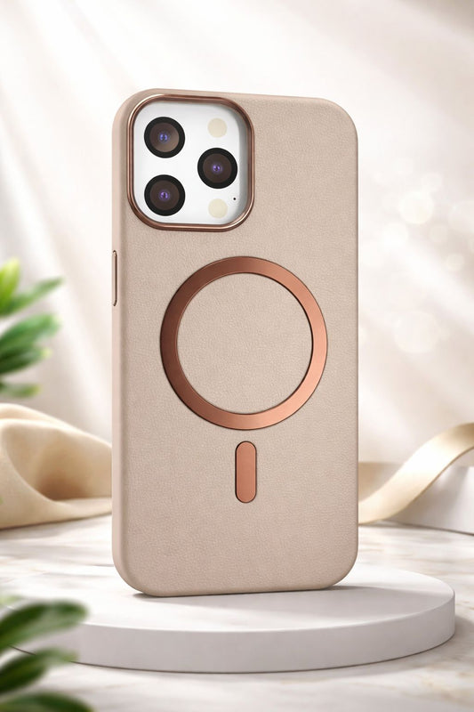 LY62 CASE FOR IPHONE 16 PRO MAX BEIGE - كفر ايفون 16 برو ماكس بيجي