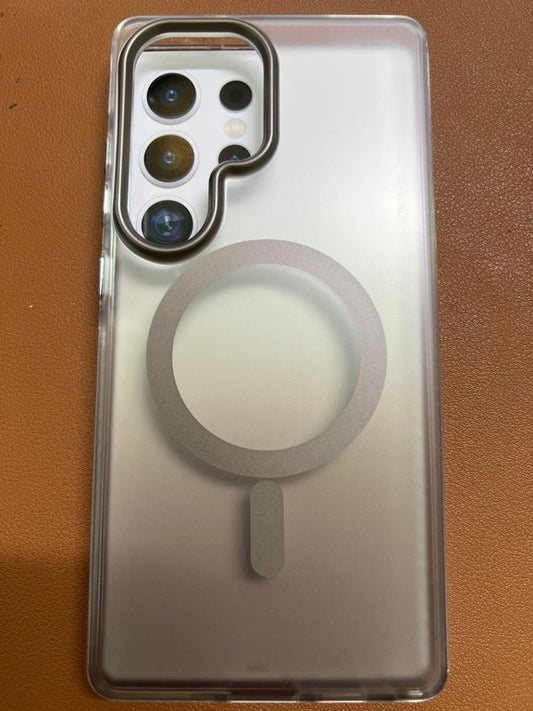 TKNY CASE WITH MAGSAFE FOR SAM GALAXY S25 ULTRA GRAY - كفر سامسونج اس 25 الترا ماكس سيف رمادي