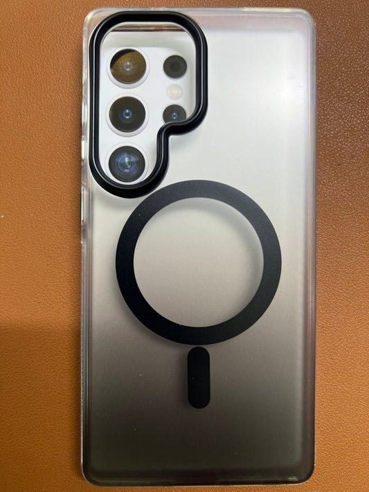 TKNY CASE WITH MAGSAFE FOR SAM GALAXY S25 ULTRA BLACK - كفر سامسونج اس 25 الترا ماك سيف اسود