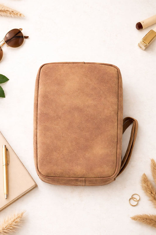 DIRH TRAVEL COMPANION AND SAFE STORAGE BAG BROWN - حقيبة اكسسوارات جوزي