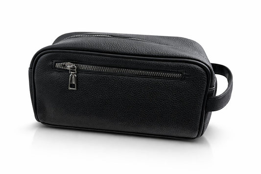 FOX HANDBAG BLACK - حقيبة يد جلد محمولة للاكسسوارات اسود