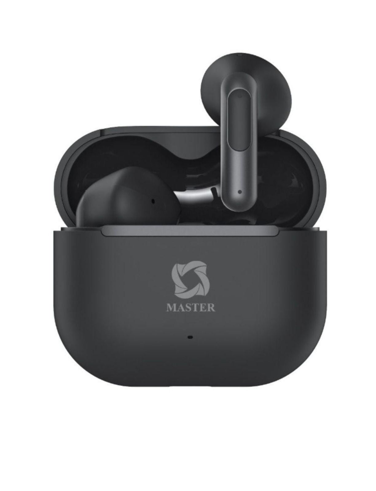 Master Earbuds Hybrid ANC/ENC AI Black - سماعات بلوتوث الهجينة بتقنية الغاء الضوضاء النشط المعزز بالذكاء الاصطناعي من ماستر لون أسود