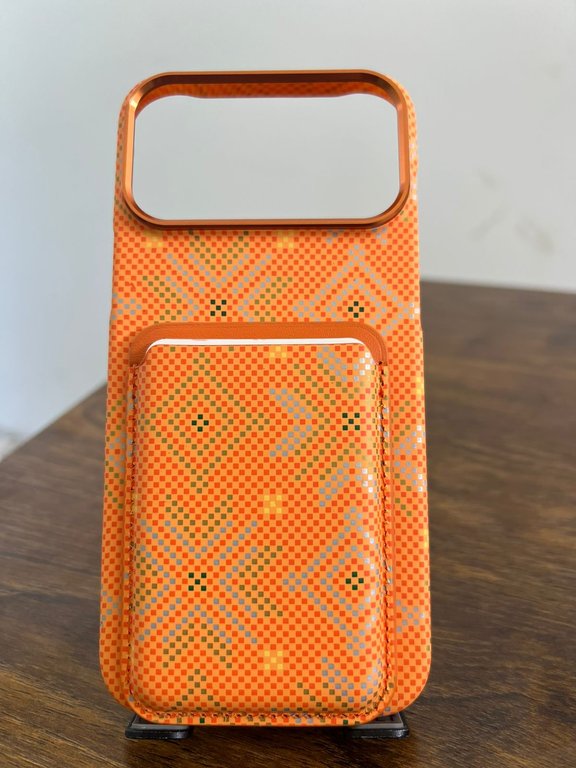 DINGEND MAGSAFE CASE FOR IPHONE 17 PRO MAX ORANGE - كفر ايفون 17 برو ماكس ماك سيف من دينجند لون برتقالي