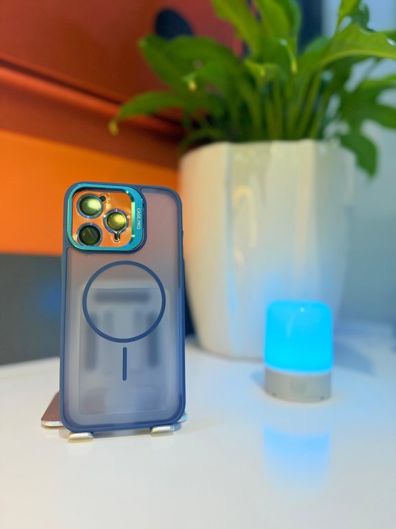 MOBILE CASE FOR IPHONE 15 PRO MAX BLUE - كفر ماك سيف للايفون 15 برو ماكس ازرق