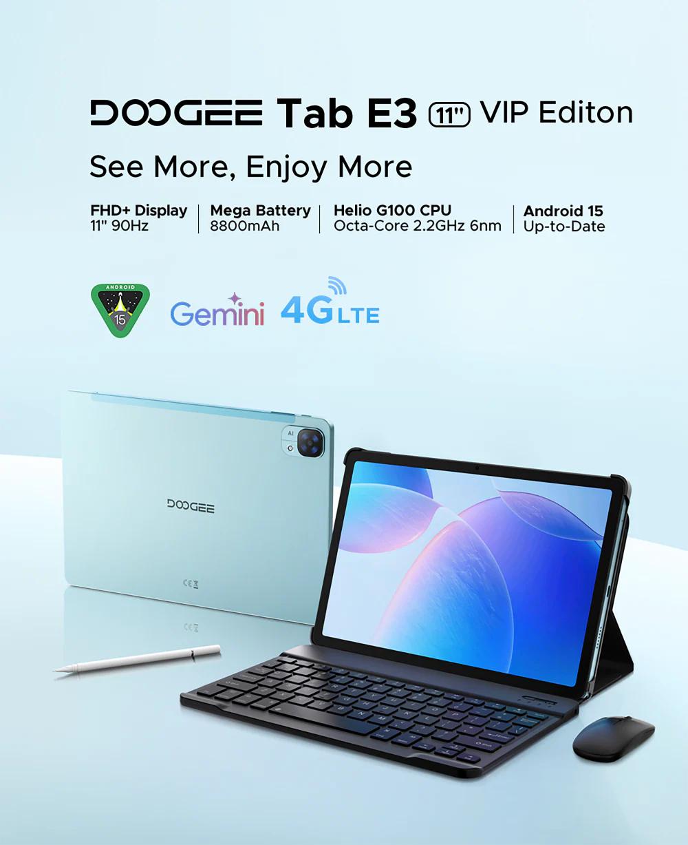 DOOGEE E3 VIP Blue 8-256GB - تابلت دووجي اي 3 256/8 جيجابايت ازرق