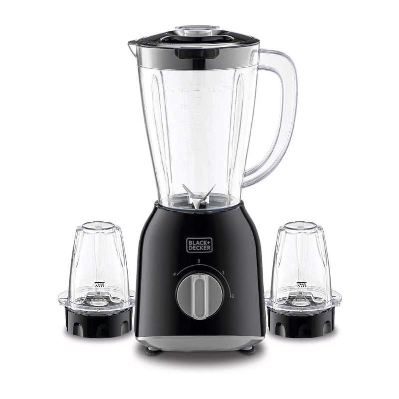 Black&Decker BX365-B5 400W Blender with 2Grinders - خلاط كهربائي بقوة 400 واط مع مطحنتين من بلاك اند ديكر