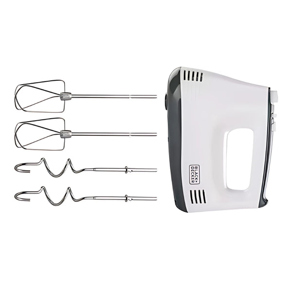Black&Decker M350-B5 Hand Mixer 300W white - خلاط يدوي 300 واط من بلاك اند ديكر