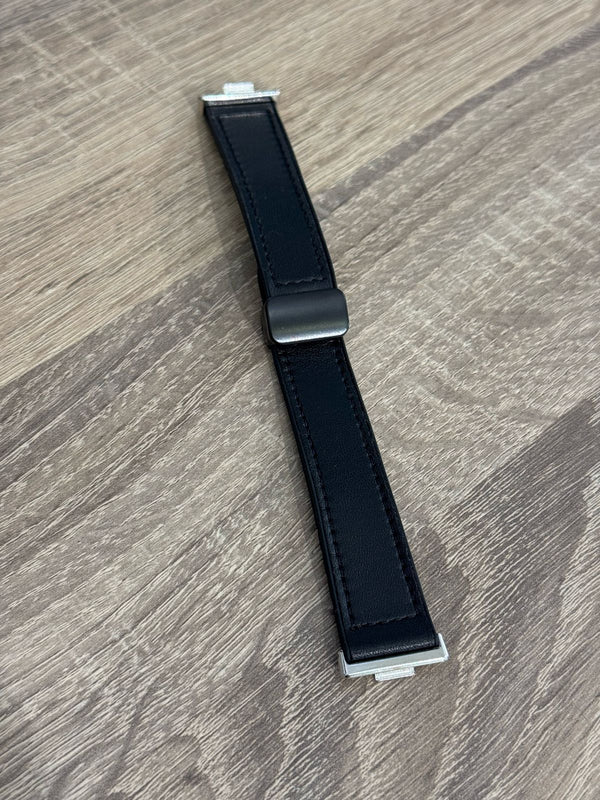 LEATHER STRAP FOR HUAWEI FIT 3-4-4 PRO BLACK - سير ساعة هواوي فت 3-4-4 برو اسود