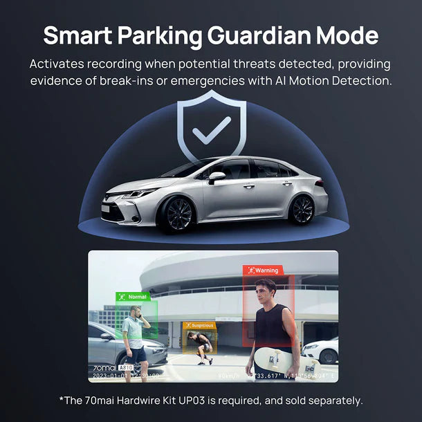 70MAI A810 DASH CAM 4K - كاميرا سيارة امامية من شاومي