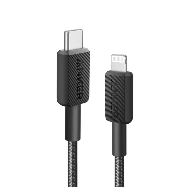 Anker 322 USB-C to LTG Braided Cable   - كيبل تايب سي ايفون من انكر