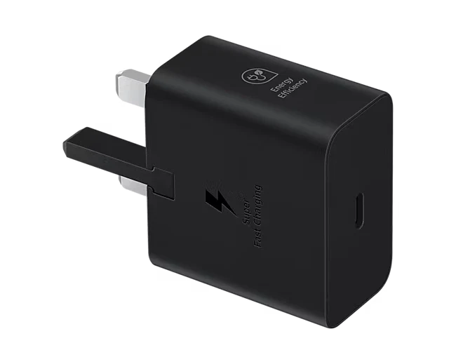 SAMSUNG POWER ADAPTER 25W - شاحن تايب سي 25 واط من سامسونج اسود