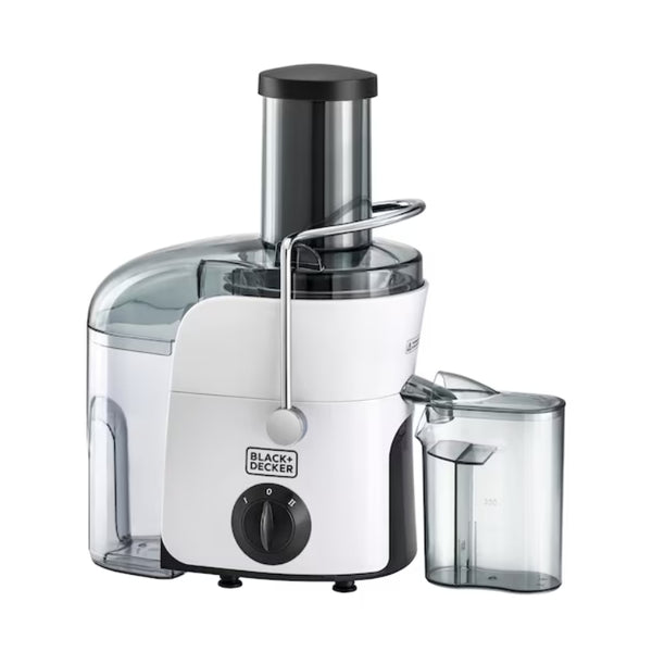 Black&Decker JE780-B5 Juicer Extractor 800W white - عصارة فواكه بقدرة 800 واط وبسعة 500 مل من بلاك اند ديكر