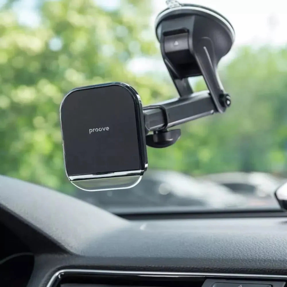 PROOVE CAR HOLDER HOST RIDER SUCTION TYPE CAR MOUNT BLACK - ستاند سيارة مغناطيسي من برووف اسود