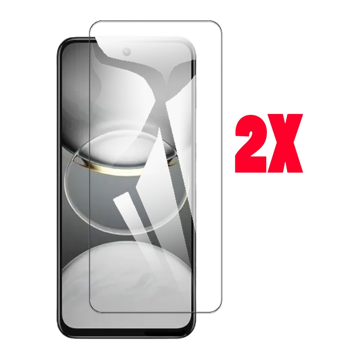 Premium Tempered Glass Black For Tecno Spark 30C