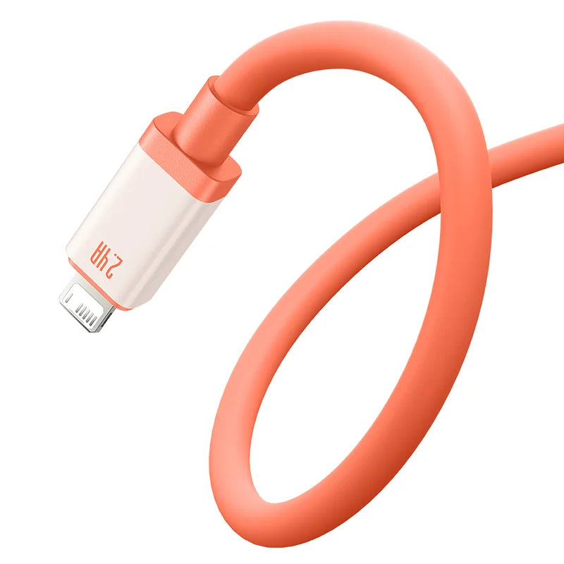 Baseus 0℃ Series Fast Charging Data Cable usb to lighting 2.4A1m Canyon Cora - كيبل لايتننغ من باسيوس