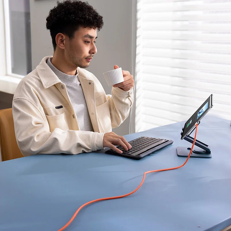 Baseus 0℃ Series Fast Charging Data Cable usb to lighting 2.4A1m Canyon Cora - كيبل لايتننغ من باسيوس