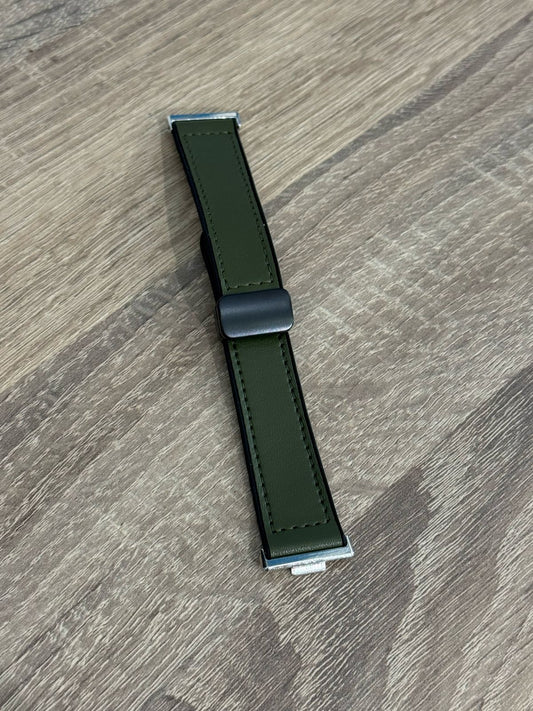 LEATHER STRAP FOR HUAWEI FIT 3-4-4 PRO GREEN - سير ساعة هواوي فت 3-4-4 برو اخضر