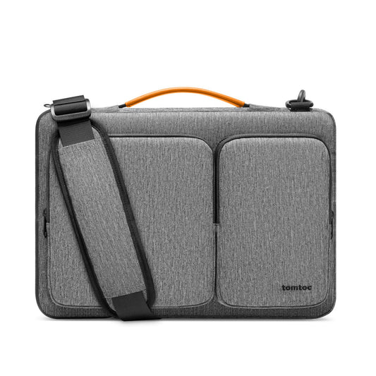 Tomtoc Defender-A42 Laptop Briefcase 13.5 Inch Gray - حقيبة لابتوب مقاس 13.5 بوصة من تومتوك رمادي