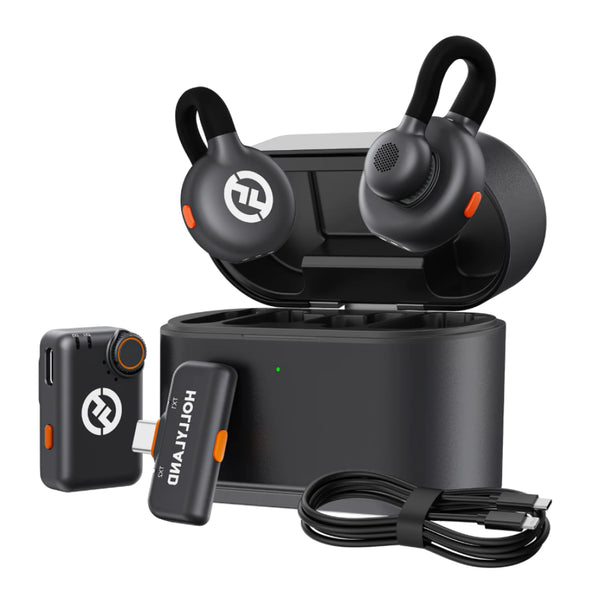 HOLLYLAND LARK M2S WIRELESS LAVALIER MICROPHONE USB-C TO LIGHTNING Cable - نك مايك لاسلكي من هولي لاند لارك