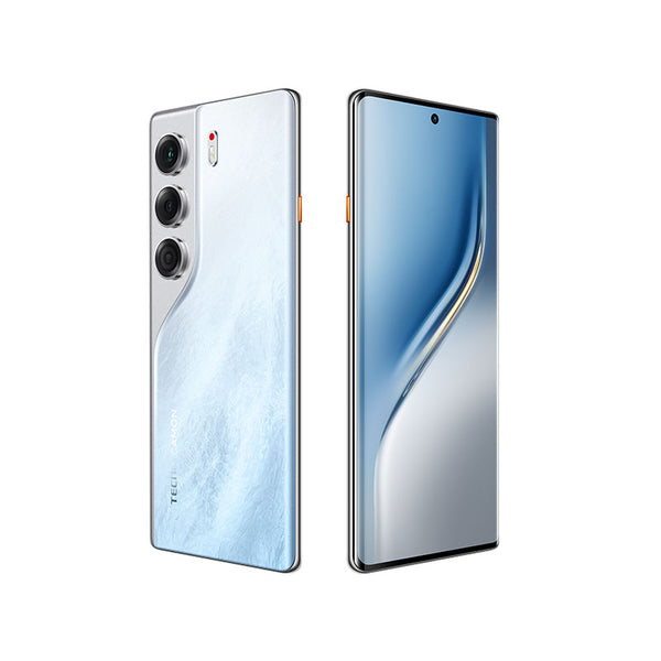 Tecno Camon 40 pro 8/256GB Glacier White -  تكنو كامون 40 برو 4 جي 256/8 جيجابايت أبيض جليدي