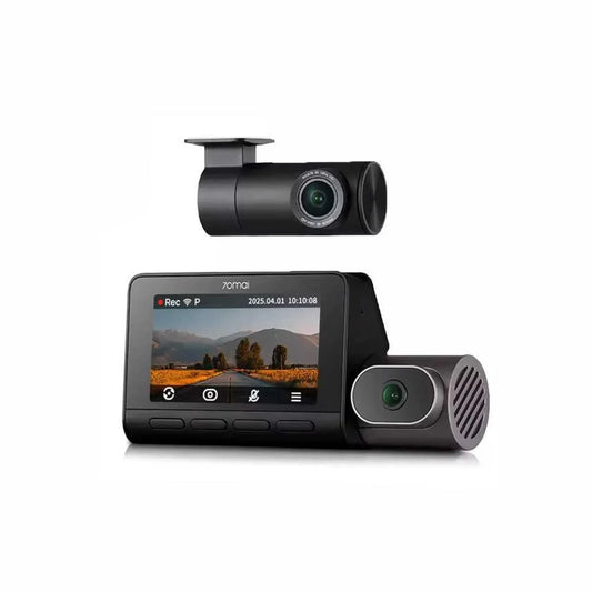 70Mai Dash Cam 4K T800 HDR Set - كاميرا سيارة امامية + خلفية من شاومي