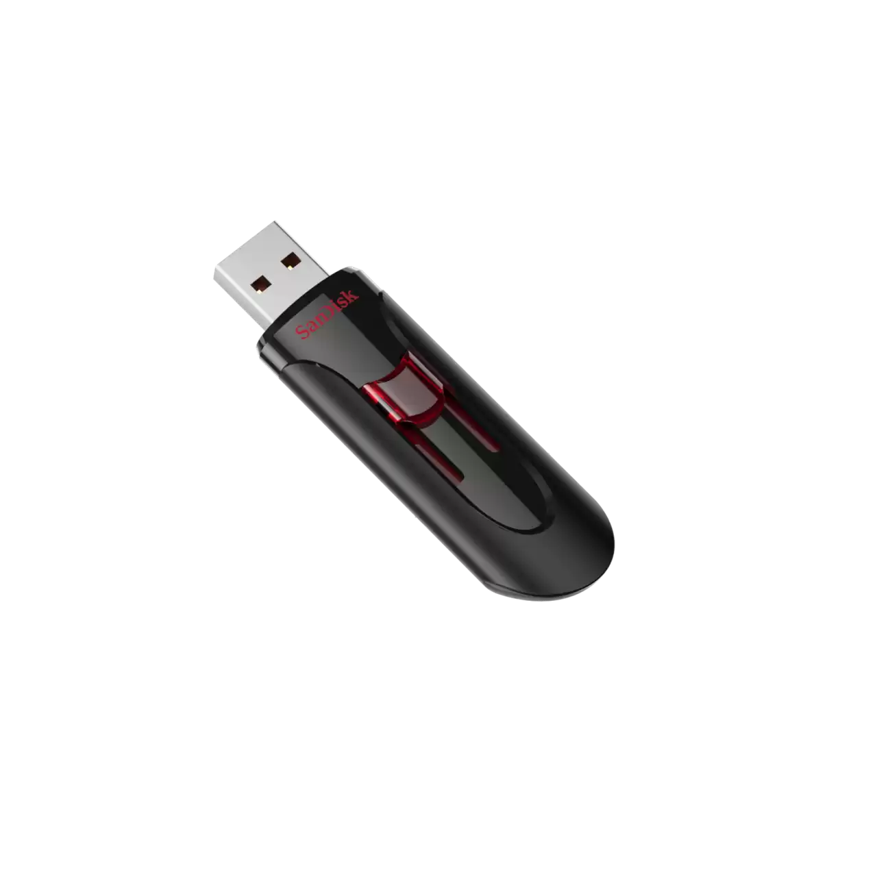 SanDisk Cruzer Glide 3.0 USB Flash Drive - 64GB - فلاش يو اس بي 64 جيجابايت من سان ديسك اسود