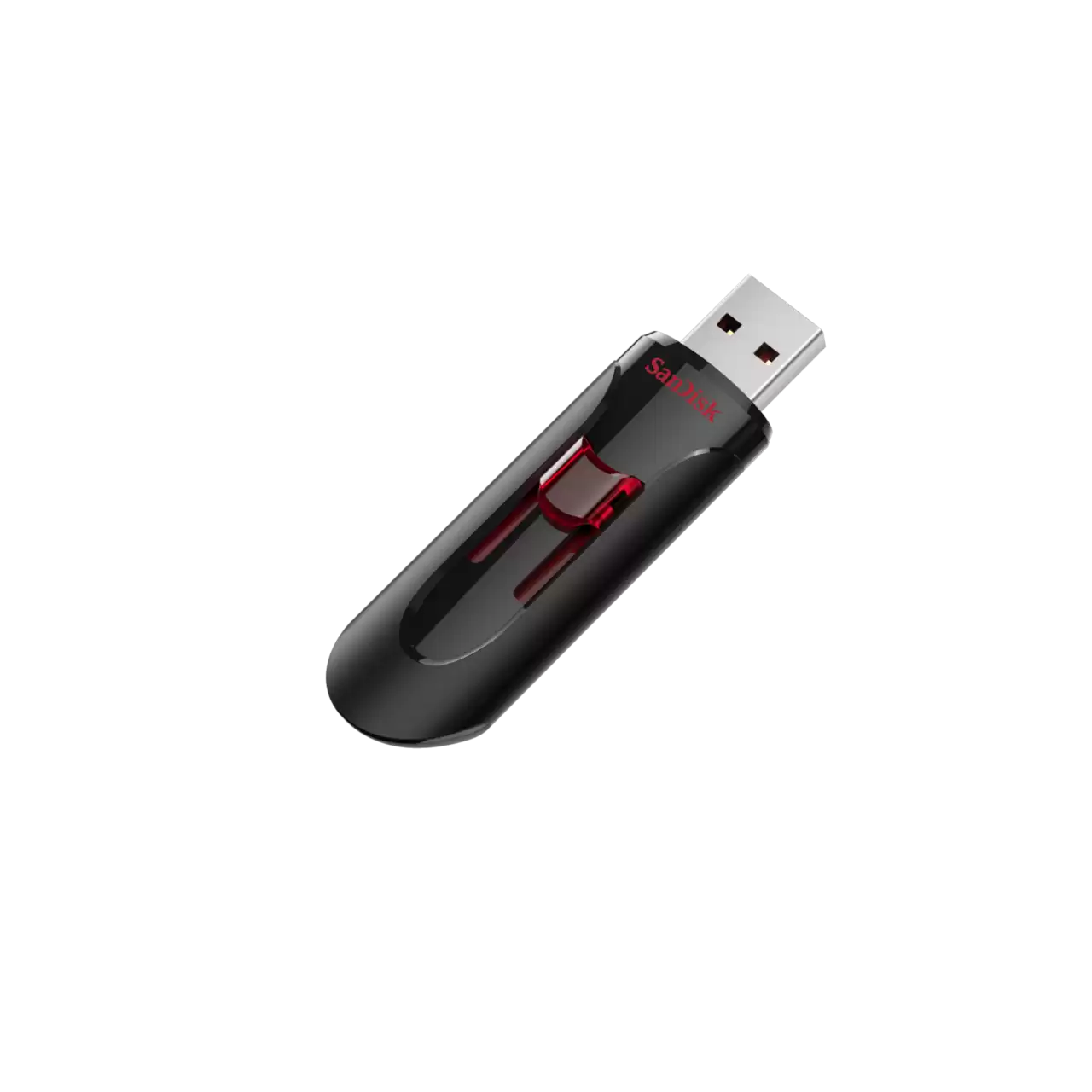 SanDisk Cruzer Glide 3.0 USB Flash Drive - 64GB - فلاش يو اس بي 64 جيجابايت من سان ديسك اسود