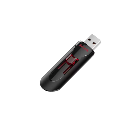 SanDisk Cruzer Glide 3.0 USB Flash Drive - 128GB -  فلاش يو اس بي 128 جيجابايت من سان ديسك اسود