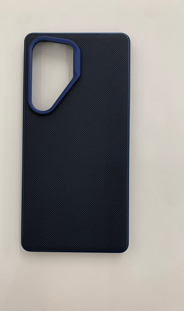 VEGAN LEATHER CASE FOR SAMSUNG S25 ULTRA NAVY - كفر جلد للسامسونج اس 25 الترا نيلي
