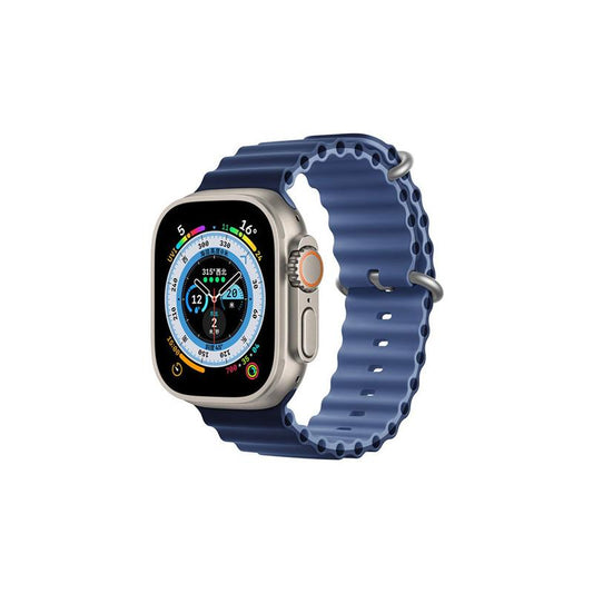 DEVIA Deluxe Series Sport6 Silicone Two-tone Watch Band light+deep blue - سير ساعات ابل من ديفيا