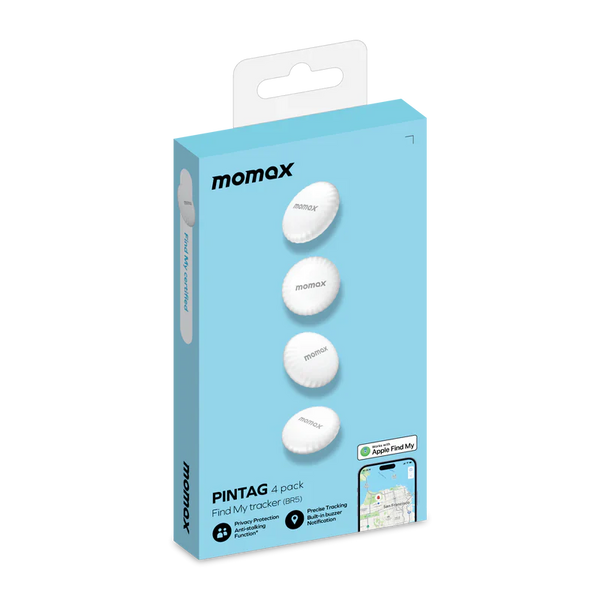 MOMAX PINTAG 4 PACK BR5 WHITE - اداة التتبع من موماكس ابيض
