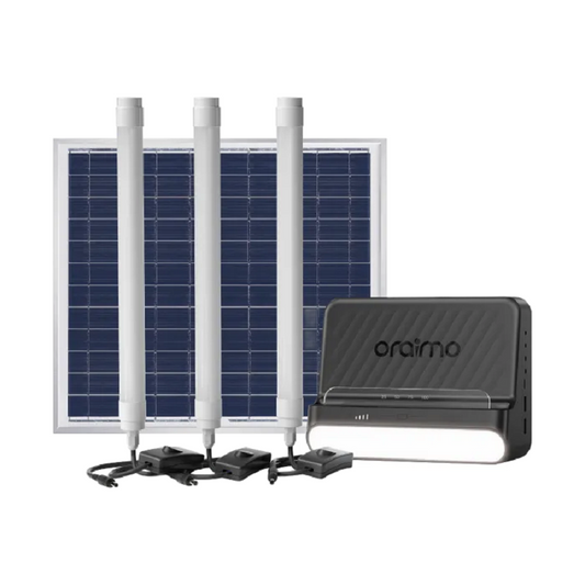 Oraimo Solar Home Lighting System Powersolar - نظام الاضاءة المنزلية بالطاقة الشمسية من اورايمو باور سولار