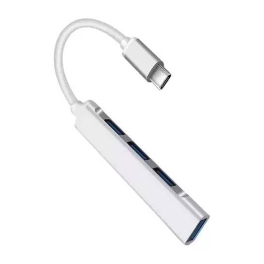 Havit HB41 HUB USB C to 4-USB A Silver - توصاله 4 في 1  تايب سي من هافيت