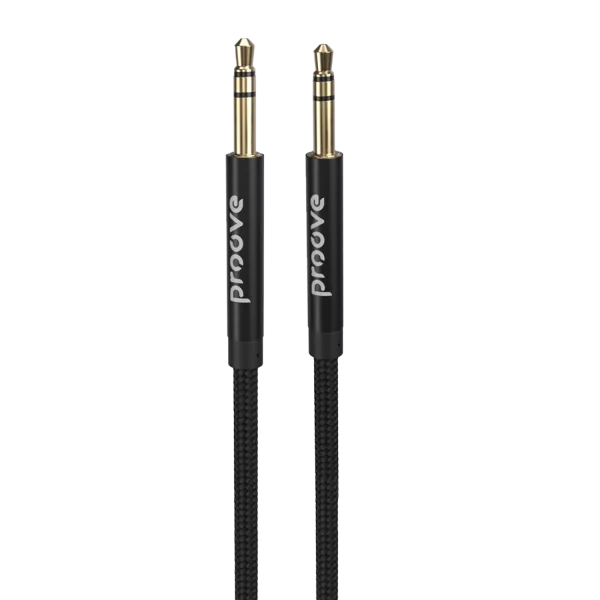 Proove Cable AUX Weft 1m black - كيبل اوكس من بروف اسود 1 متر