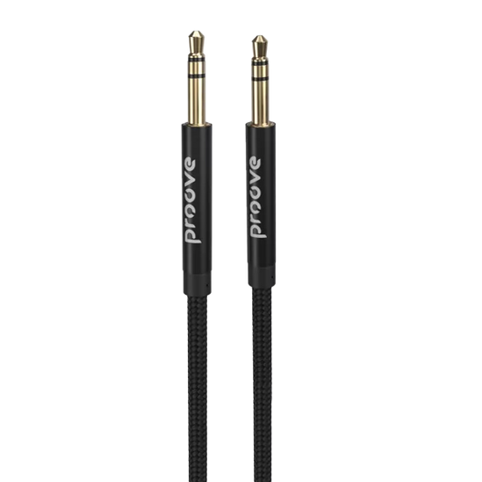 Proove Cable AUX Weft 1m black - كيبل اوكس من بروف اسود 1 متر