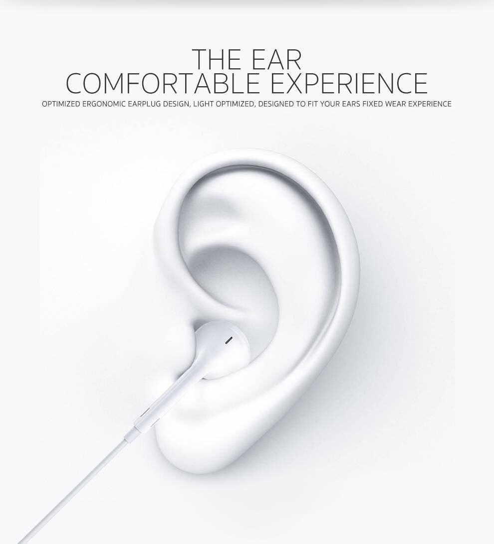 COTECI 3.5MM STANDARD EARPHONE 5188 WHITE - سماعات اوكس من كوتي